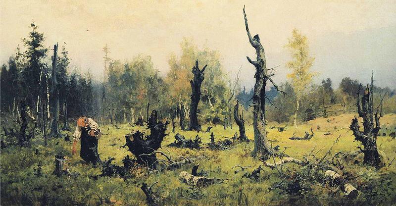 Vasiliy Polenov The Burnt Forest Sweden oil painting art